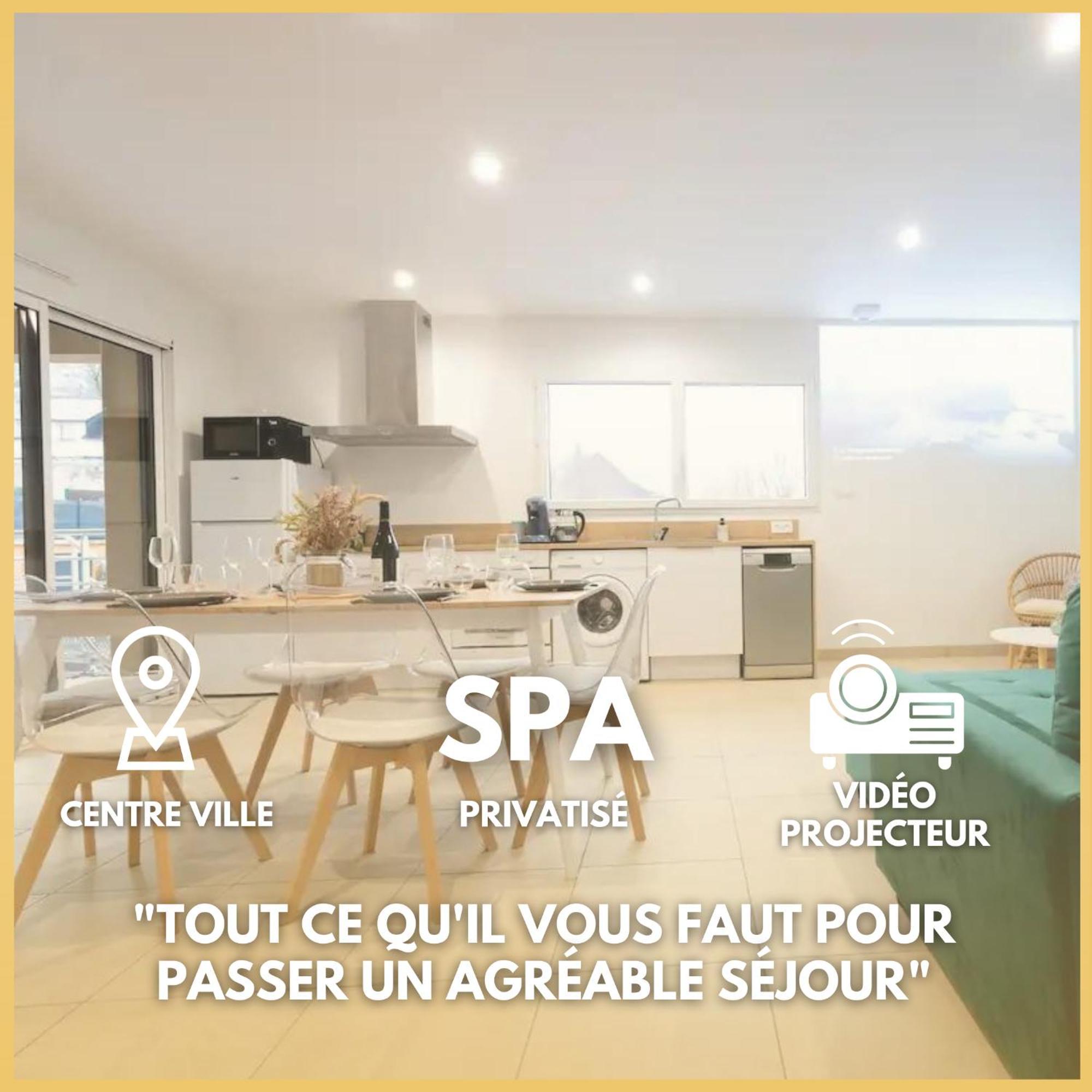 Appart Hotel La Gacilly-Centre Ville-Spa-Parking Exterior foto